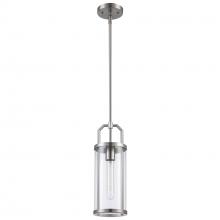 Trans Globe PND-2234 BN - 1LT PENDANT-CYLINDER GLASS-M-B
